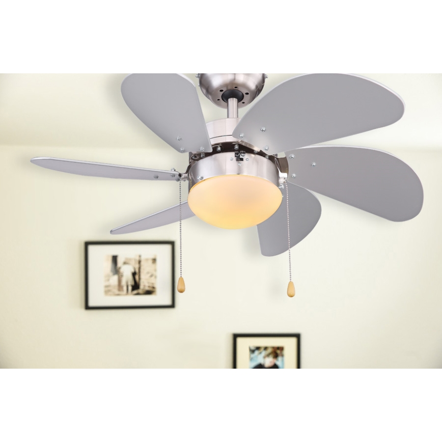 Globo - Stropný ventilátor 1xE14/60W/230V