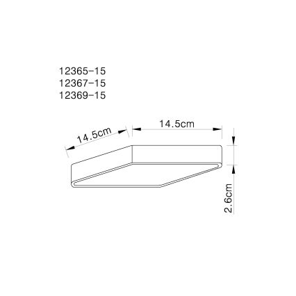 Globo - LED Stropné svietidlo LED/15W/230V