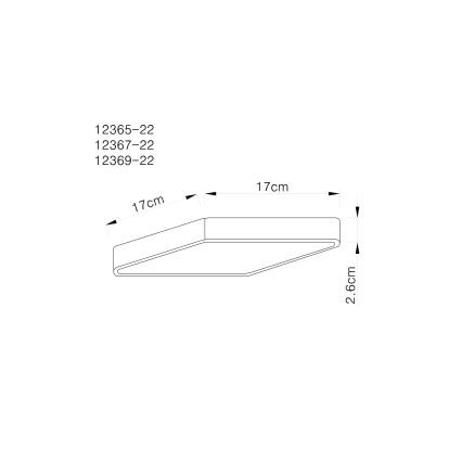 Globo - LED Stropné svietidlo LED/22W/230V