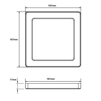 Globo - LED Stropné svietidlo LED/12W/230V 3000/4000/6500K biela