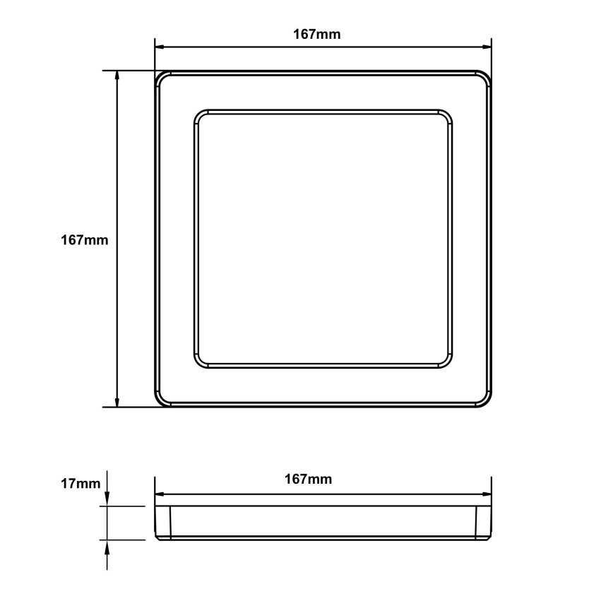 Globo - LED Stropné svietidlo LED/12W/230V 3000/4000/6500K biela