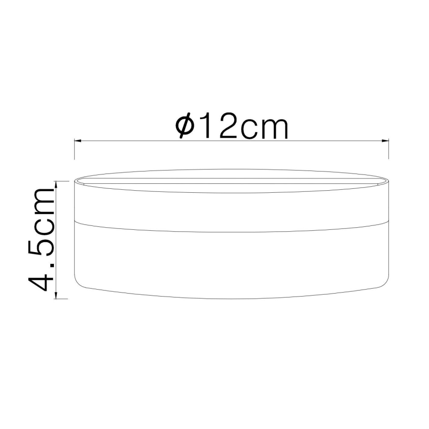Globo - LED Stropné svietidlo LED/8W/230V 4000K pr. 12 cm čierna