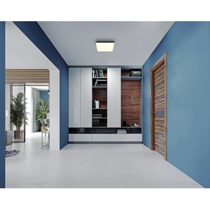 Globo - LED Stropné svietidlo LED/18W/230V 4000K 30x30 cm čierna