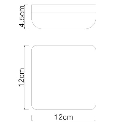 Globo - LED Stropné svietidlo LED/8W/230V 4000K 12x12 cm biela