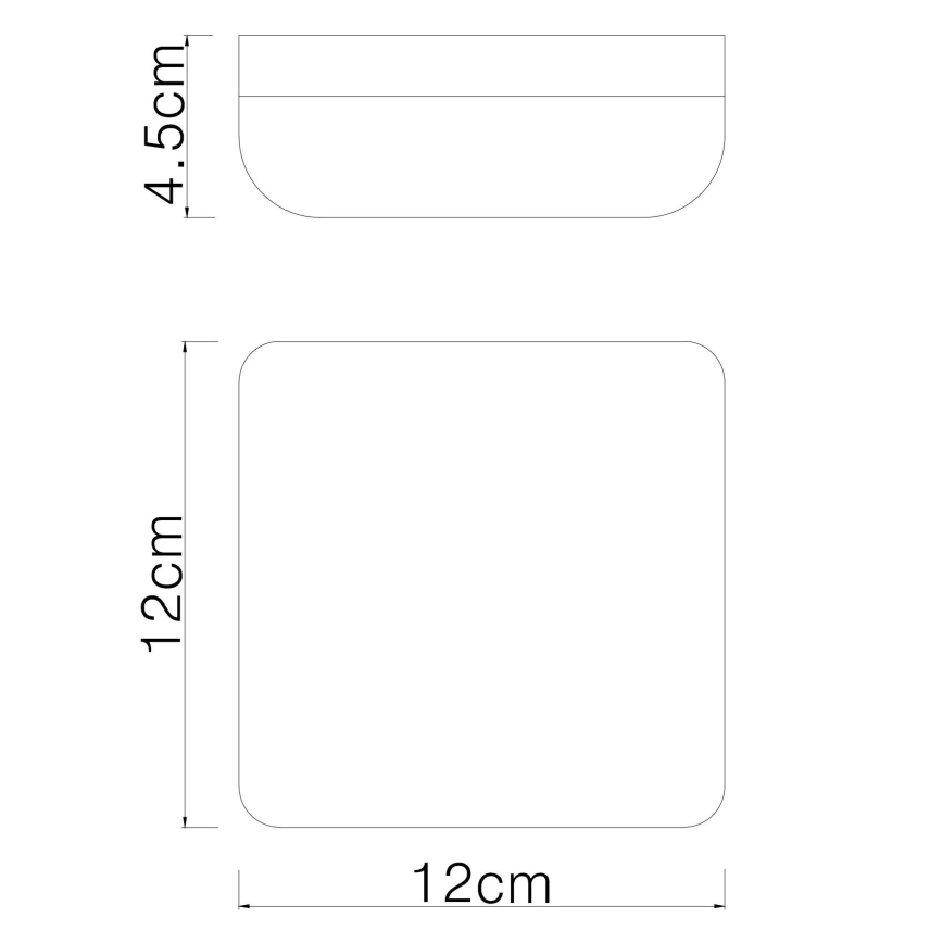 Globo - LED Stropné svietidlo LED/8W/230V 4000K 12x12 cm biela