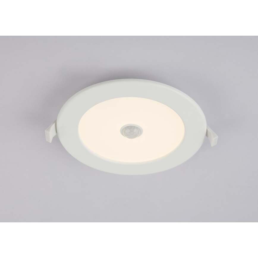 GLOBO 12391-12S - LED Kúpeľňové podhľadové svietidlo so senzorom UNELLA 1xLED/12W/230V