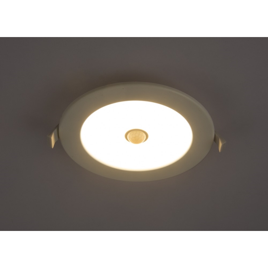 GLOBO 12391-12S - LED Kúpeľňové podhľadové svietidlo so senzorom UNELLA 1xLED/12W/230V