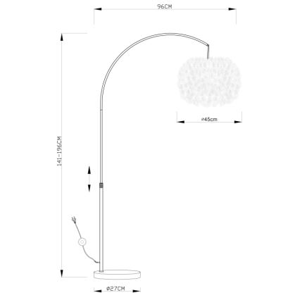 Globo - Stojacia lampa 1xE27/40W/230V