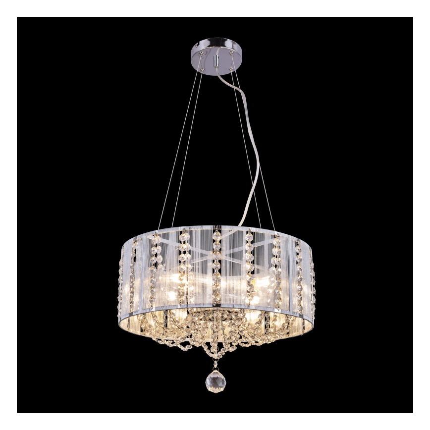 Globo - Krištáľový luster na lanku 4xE14/40W/230V