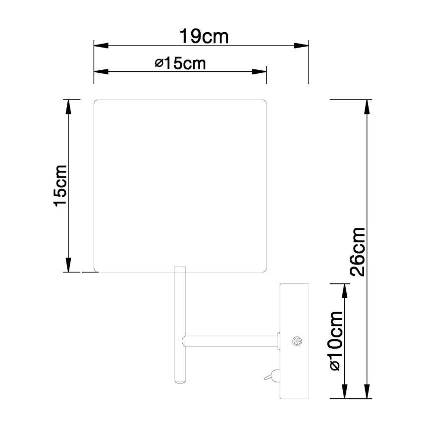 Globo - Nástenné svietidlo 1xE14/40W/230V