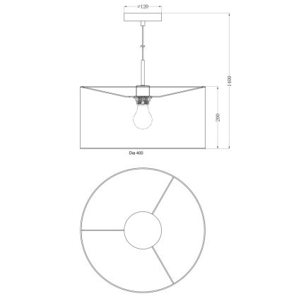 Globo - Luster 1xE27/40W/230V