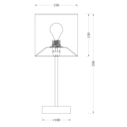 Globo - Stolná lampa 1xE14/40W/230V