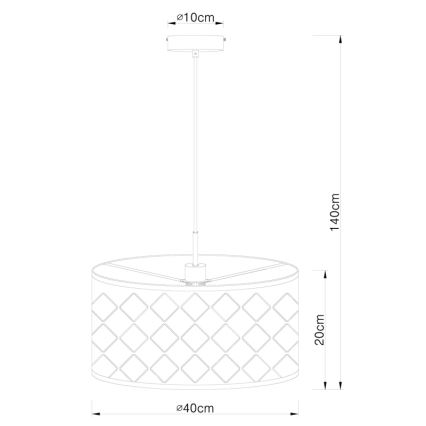 Globo - Luster na lanku 1xE27/60W/230V