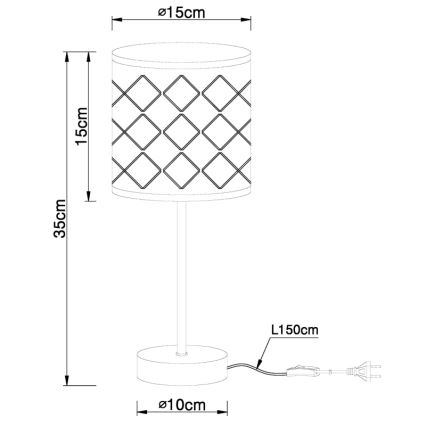 Globo - Stolná lampa 1xE14/40W/230V