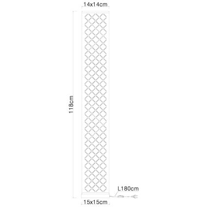 Globo - Stojacia lampa s reproduktorom 2xE27/40W/230V