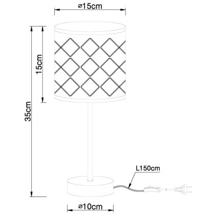 Globo - Stolná lampa 1xE14/40W/230V