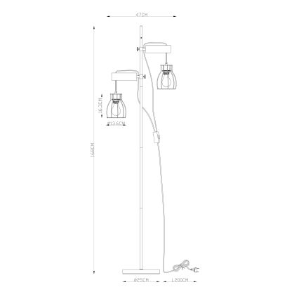 Globo - Stojacia lampa 2xE27/40W/230V