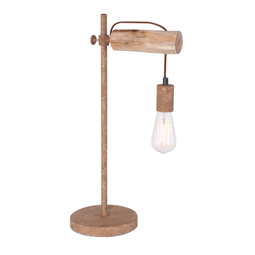 Globo - Stolná lampa 1xE27/40W/230V topoľ