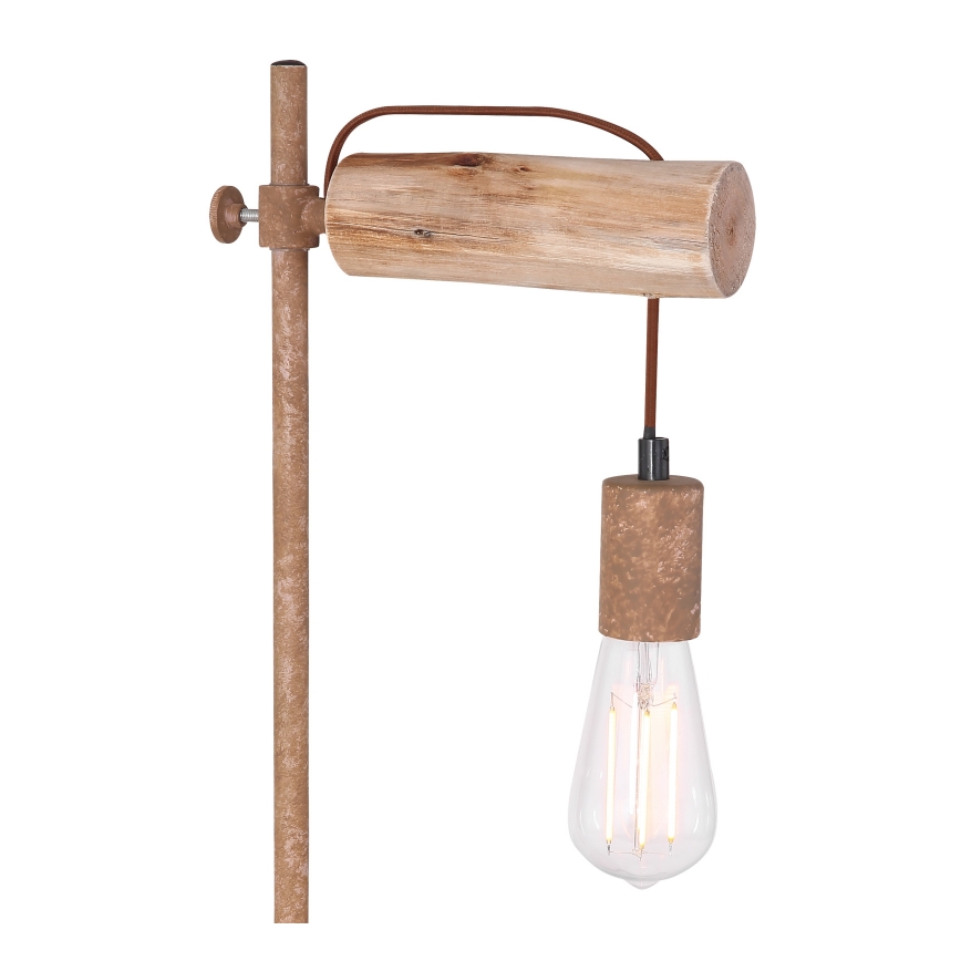 Globo - Stolná lampa 1xE27/40W/230V topoľ
