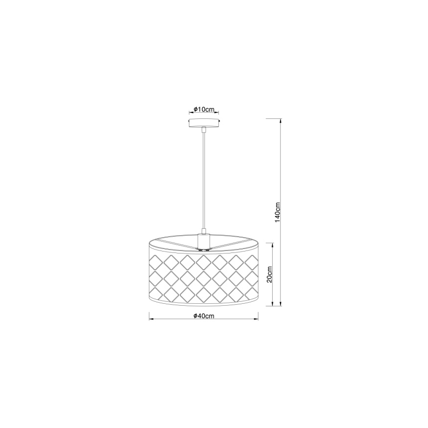 Globo 15329H - Luster na lanku HARALD 1xE27/60W/230V