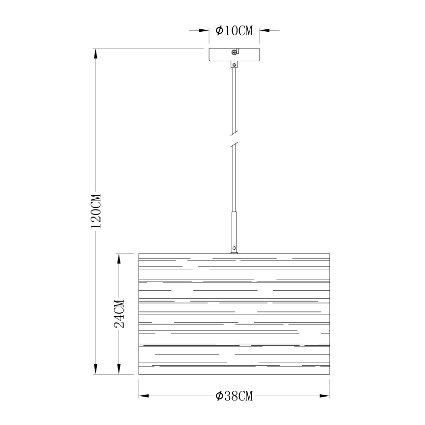 Globo 15342 - Luster na lanku TUNNO 1xE27/40W/230V