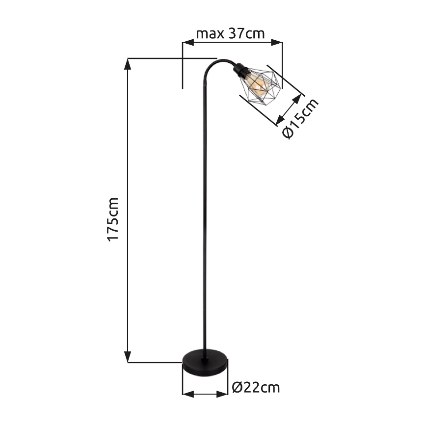 Globo - Stojacia lampa 1xE27/40W/230V