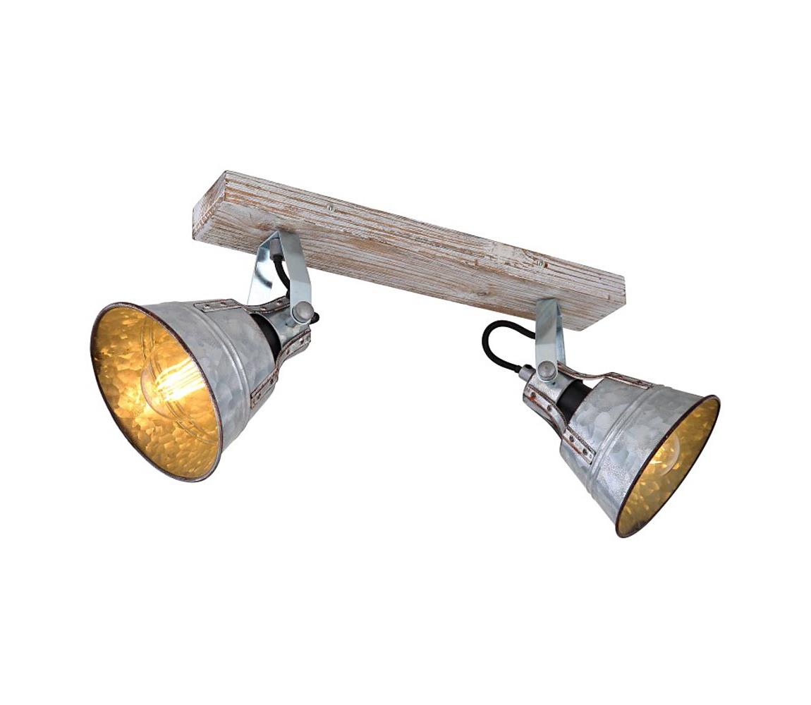 Globo Globo 15366Z-2 - Bodové svietidlo GÜNTHER 2xE27/60W/230V