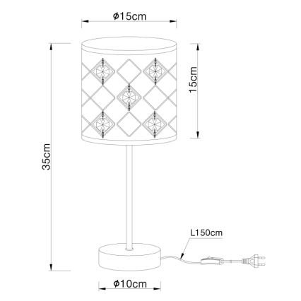 Globo - Stolná lampa 1xE14/40W/230V