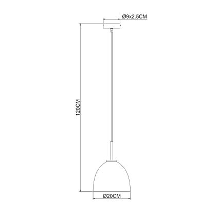 Globo - Luster na lanku 1xE27/60W/230V