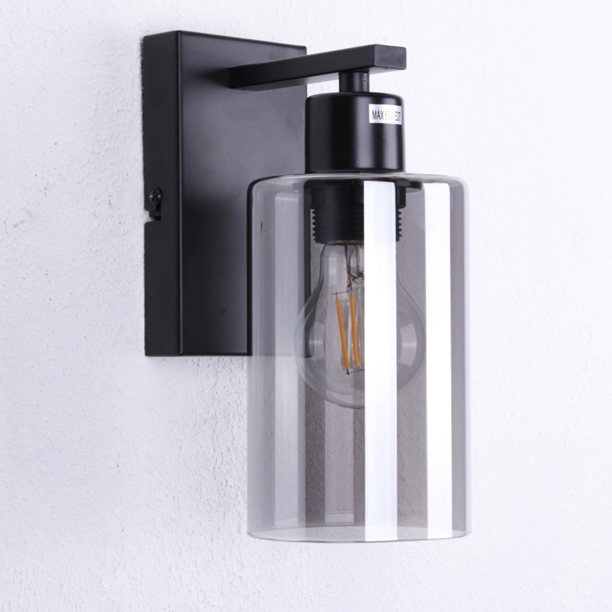 Globo - Nástenné svietidlo 1xE27/60W/230V čierna