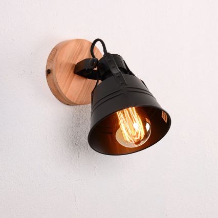 Globo - Nástenné bodové svietidlo 1xE27/60W/230V jedľa