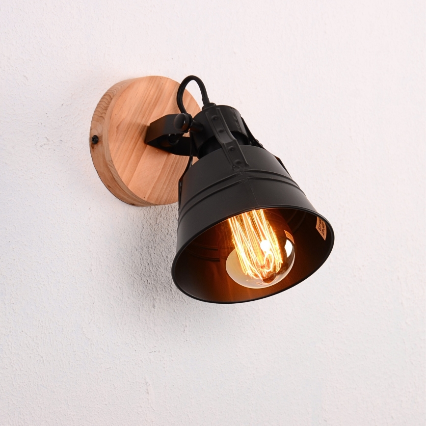 Globo - Nástenné bodové svietidlo 1xE27/60W/230V jedľa