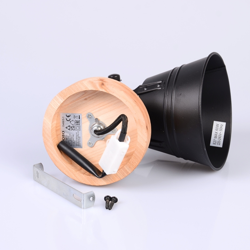 Globo - Nástenné bodové svietidlo 1xE27/60W/230V jedľa