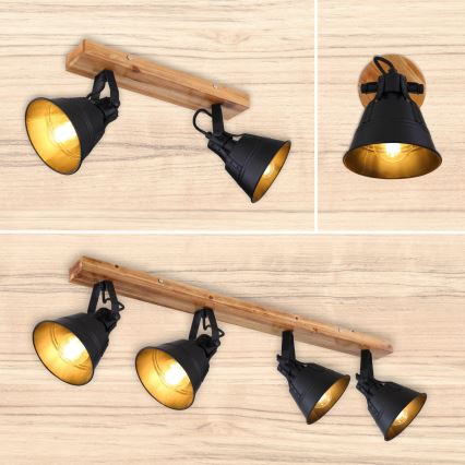 Globo - Nástenné bodové svietidlo 1xE27/60W/230V jedľa