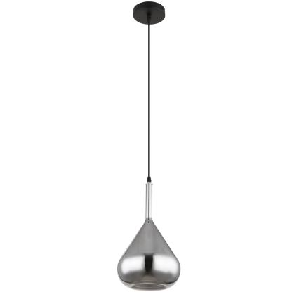 Globo - Luster na lanku 1xE27/60W/230V pr. 20 cm čierna