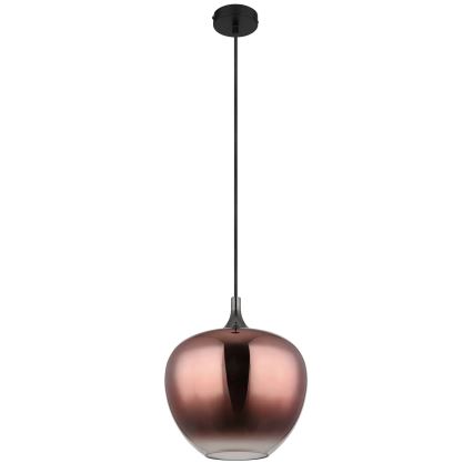 Globo - Luster na lanku 1xE27/60W/230V pr. 29 cm medená