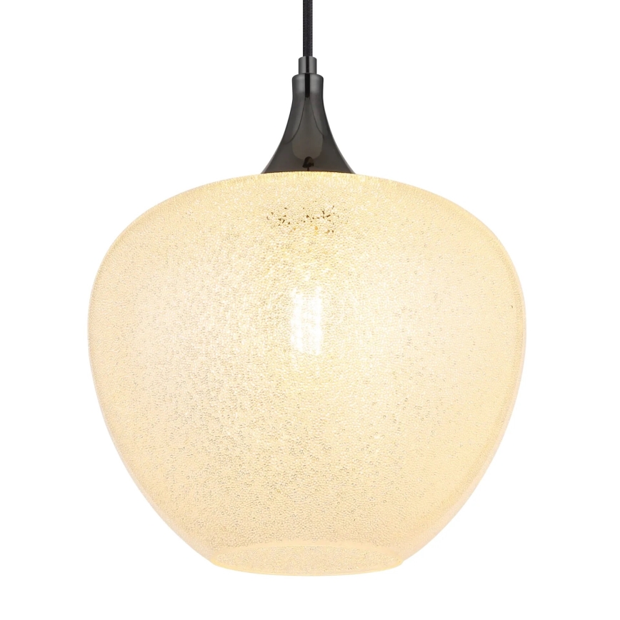 Globo - Luster na lanku 1xE27/40W/230V pr. 29 cm biela/antracit