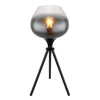 Globo - Stolná lampa 1xE27/40W/230V čierna