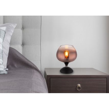 Globo - Stolná lampa 1xE27/40W/230V medená