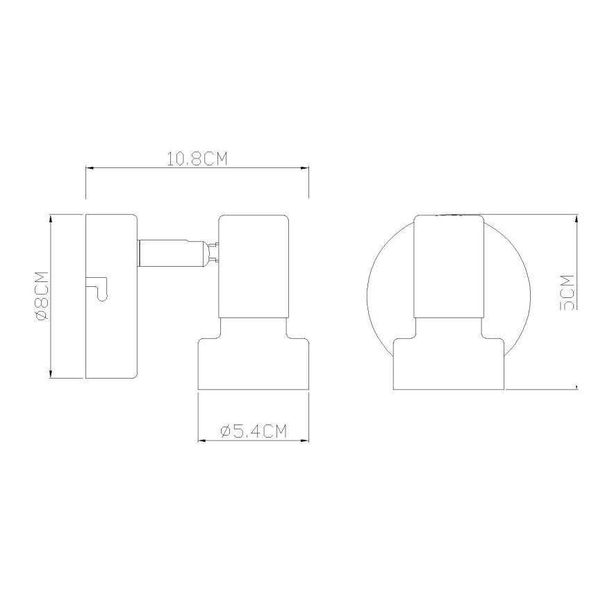 Globo - Stolná lampa 1xE27/40W/230V biela/antracit