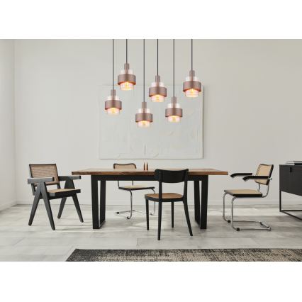 Globo - Závesný luster na lankách 6xE27/60W/230V