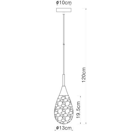 Globo - Luster na lanku 1xE14/9W/230V