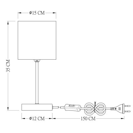 Globo - Stolná lampa 1xE14/25W/230V