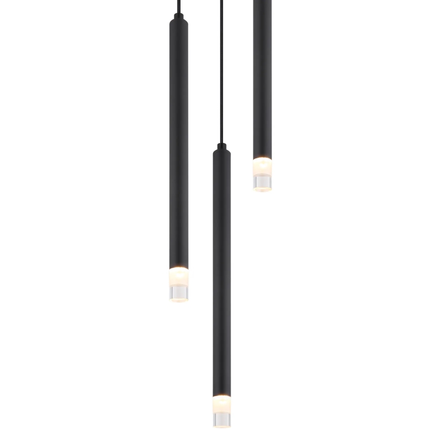 Globo - Luster na lanku 3xG9/4W/230V pr. 24 cm čierna