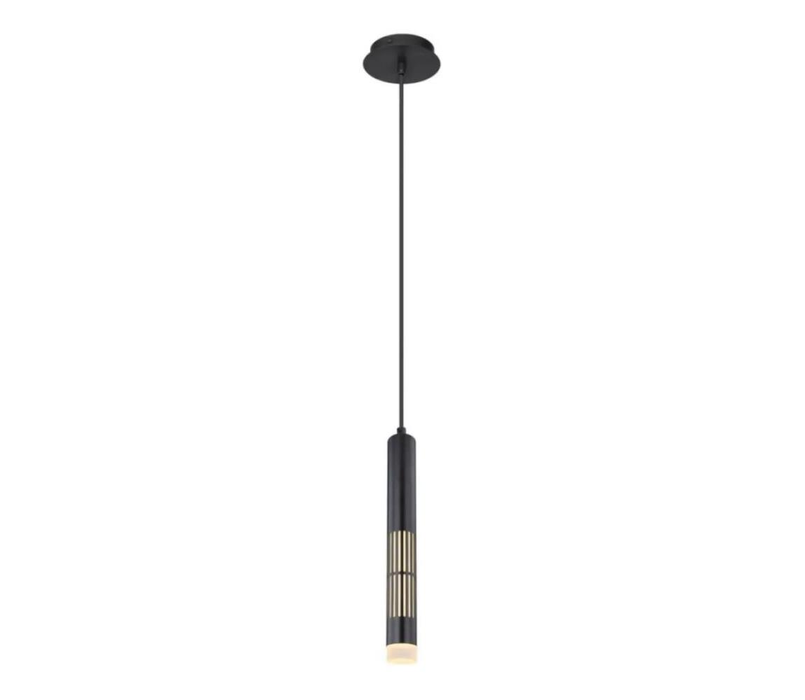Globo 15630H - LED luster na lanku PENNY LED/12W/230V 3000K čierna 15630H