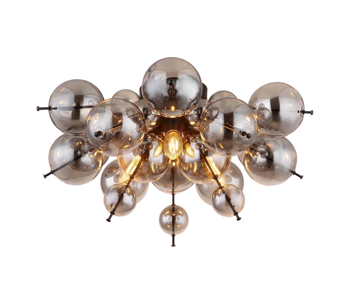 Globo Globo 15633DS - Prisadený luster UDO 3xE14/25W/230V pr. 55 cm čierna