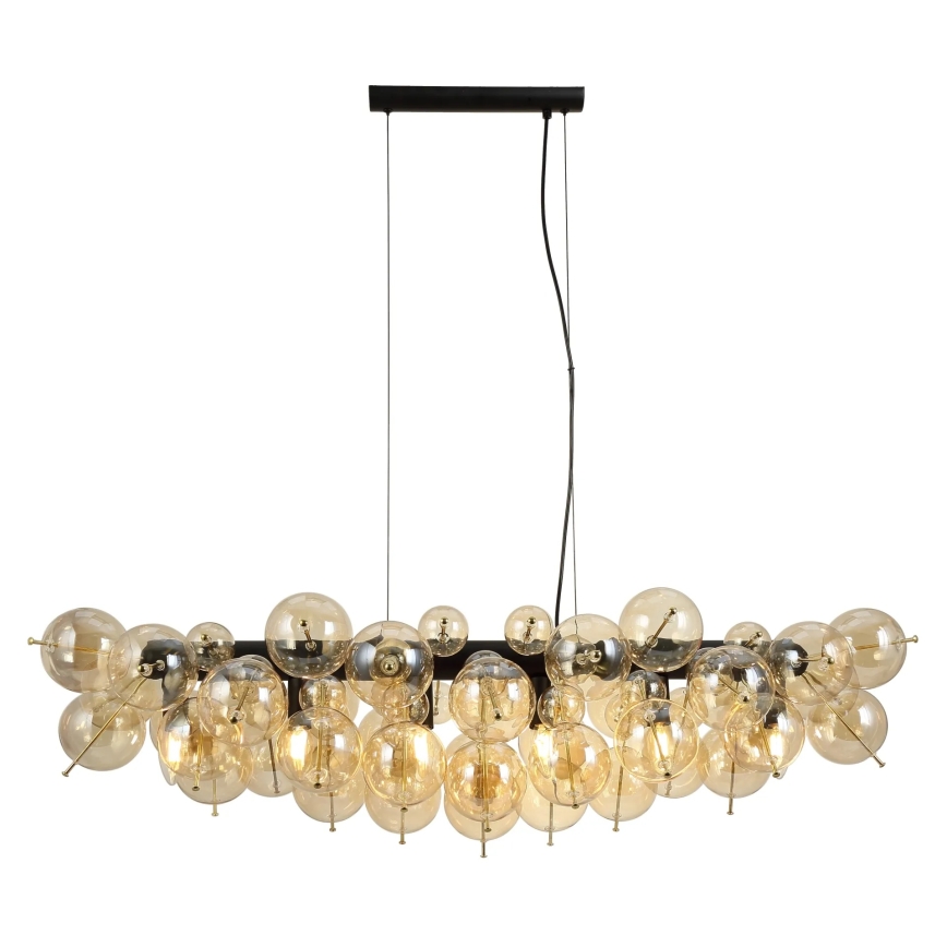 Globo - Závesný luster na lankách 6xE14/25W/230V zlatý