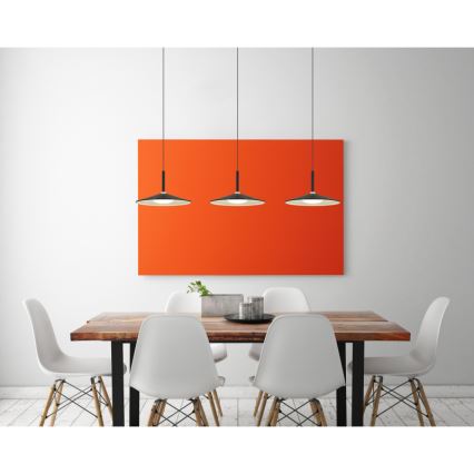 Globo - LED luster na lanku LED/24W/230V 4000K čierna