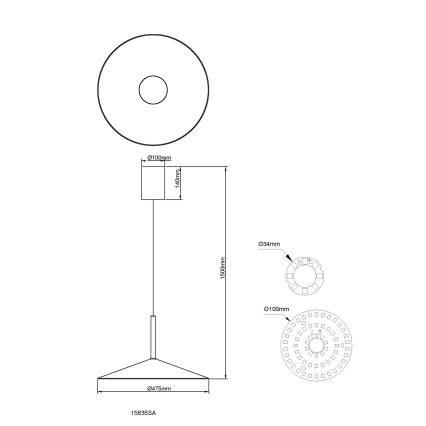 Globo - LED luster na lanku LED/18W/230V 4000K béžový
