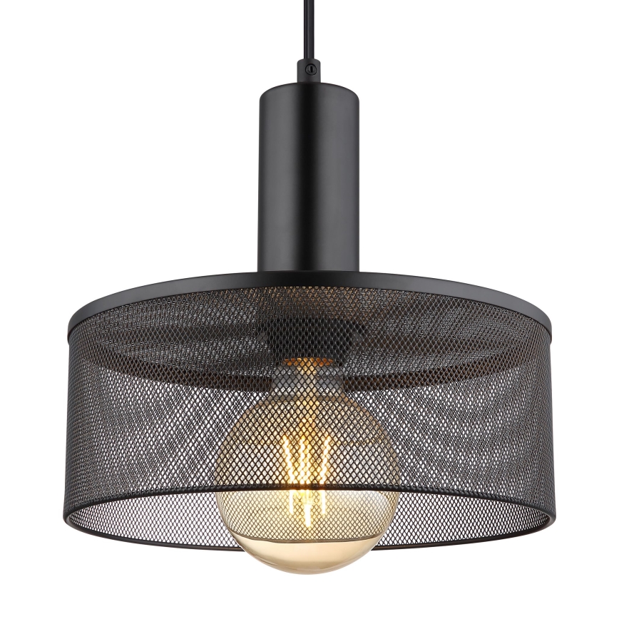 Globo - Luster na lanku 1xE27/60W/230V čierna